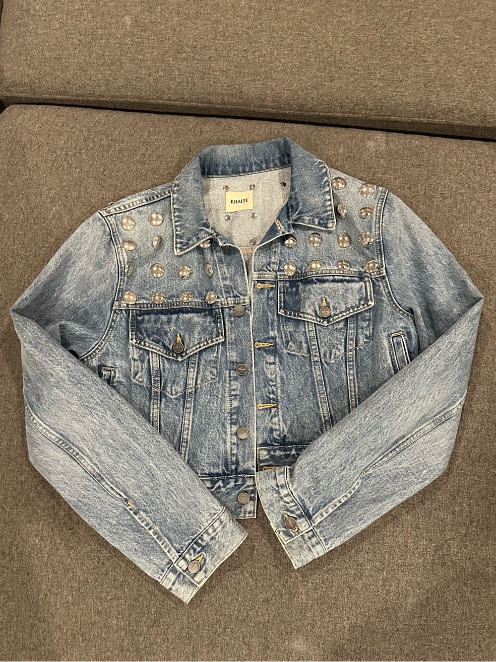 KHAITE Studded Rizzo Jean Jacket - Picture 13 of 15